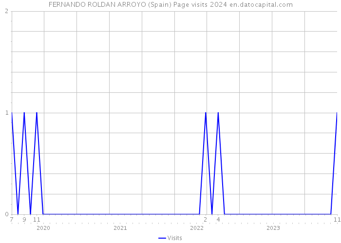 FERNANDO ROLDAN ARROYO (Spain) Page visits 2024 