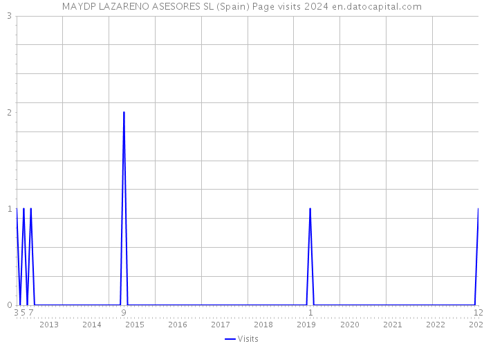 MAYDP LAZARENO ASESORES SL (Spain) Page visits 2024 