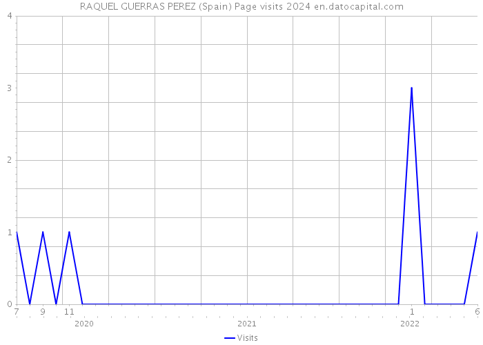 RAQUEL GUERRAS PEREZ (Spain) Page visits 2024 