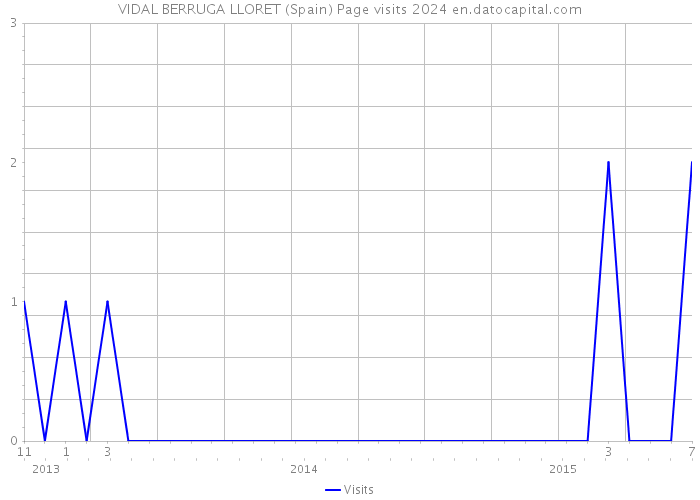 VIDAL BERRUGA LLORET (Spain) Page visits 2024 