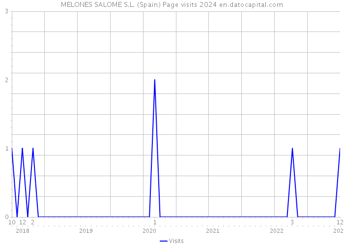 MELONES SALOME S.L. (Spain) Page visits 2024 