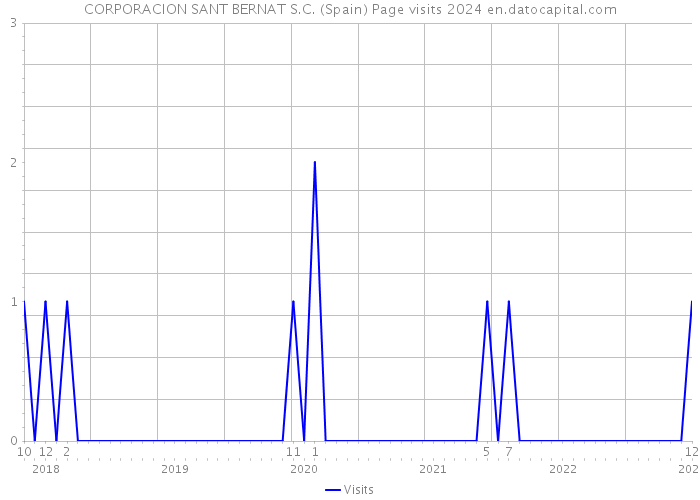 CORPORACION SANT BERNAT S.C. (Spain) Page visits 2024 