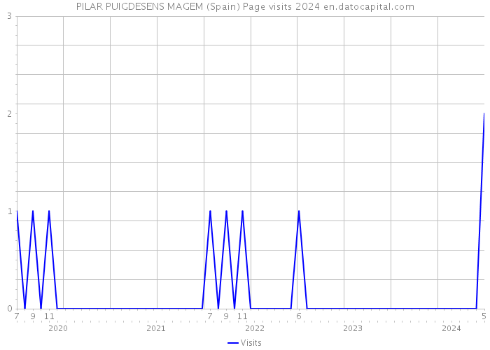 PILAR PUIGDESENS MAGEM (Spain) Page visits 2024 