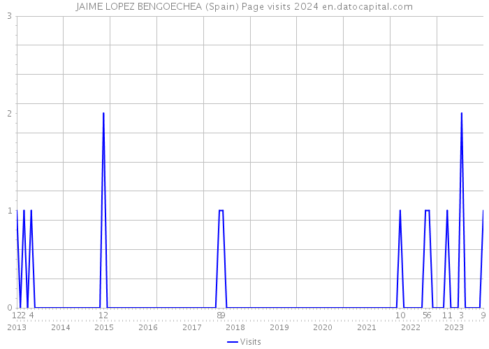 JAIME LOPEZ BENGOECHEA (Spain) Page visits 2024 