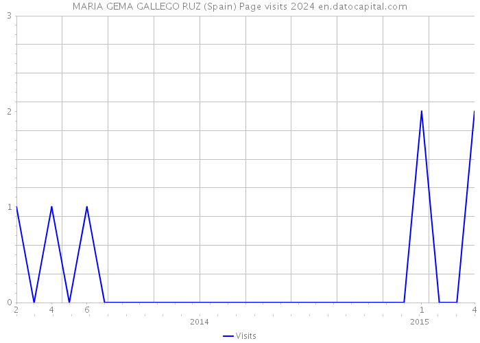 MARIA GEMA GALLEGO RUZ (Spain) Page visits 2024 