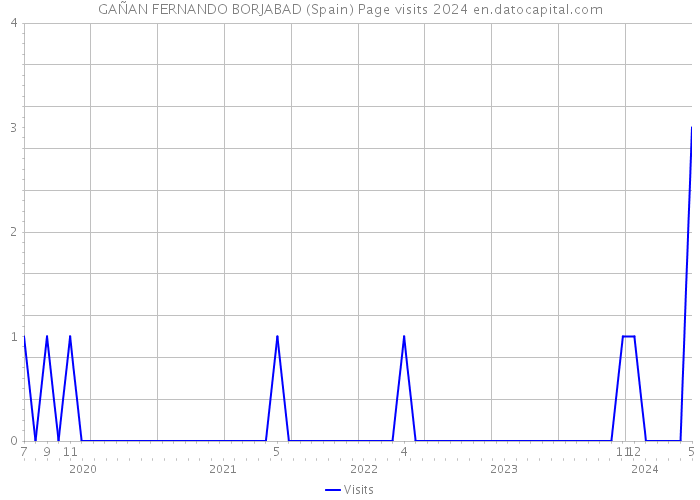 GAÑAN FERNANDO BORJABAD (Spain) Page visits 2024 