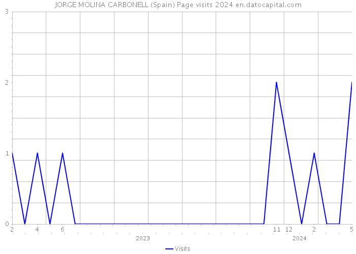 JORGE MOLINA CARBONELL (Spain) Page visits 2024 