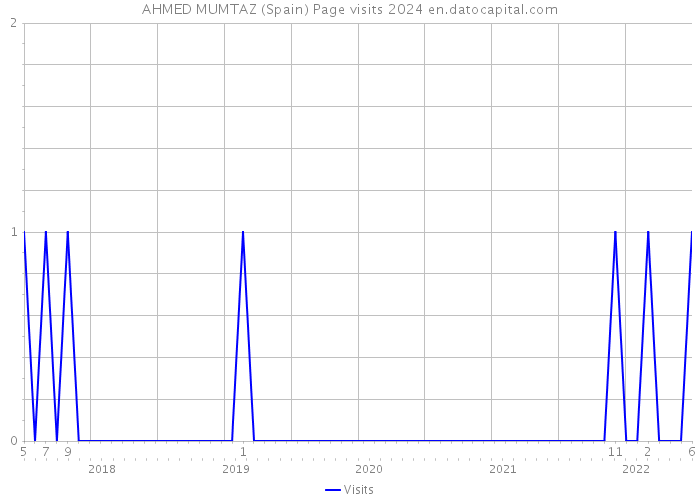 AHMED MUMTAZ (Spain) Page visits 2024 