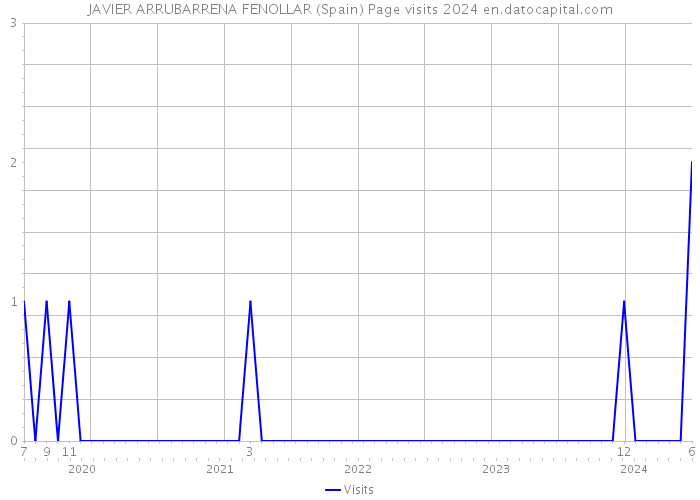JAVIER ARRUBARRENA FENOLLAR (Spain) Page visits 2024 