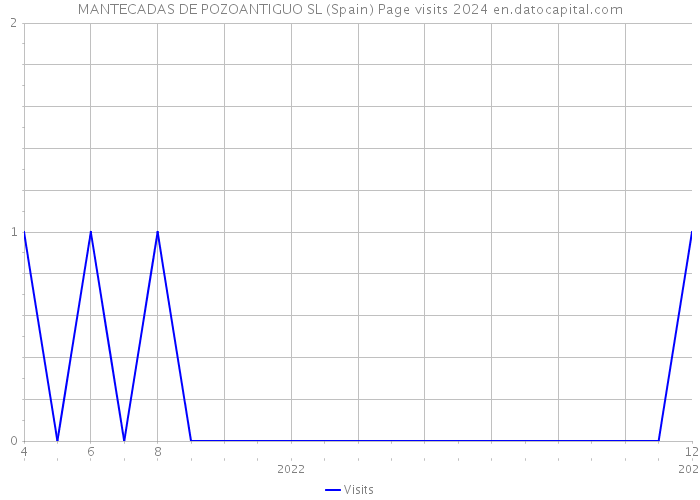 MANTECADAS DE POZOANTIGUO SL (Spain) Page visits 2024 