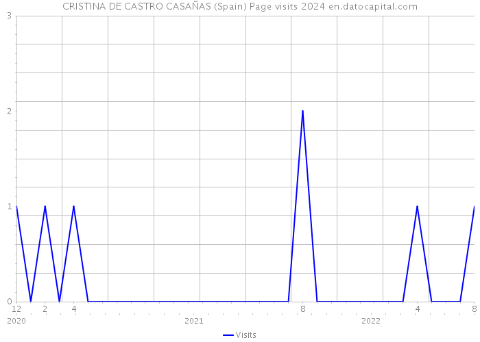 CRISTINA DE CASTRO CASAÑAS (Spain) Page visits 2024 
