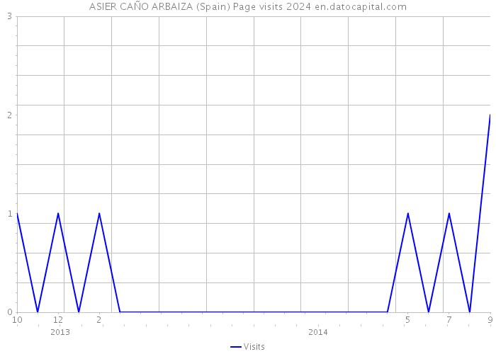 ASIER CAÑO ARBAIZA (Spain) Page visits 2024 