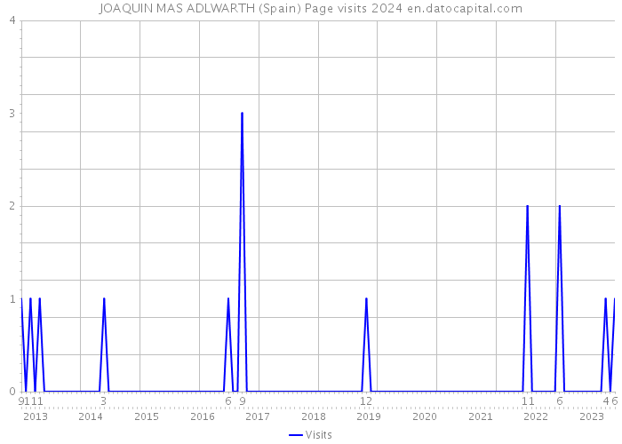 JOAQUIN MAS ADLWARTH (Spain) Page visits 2024 