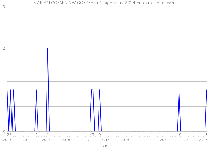 MARIAN COSMIN NEAGOE (Spain) Page visits 2024 