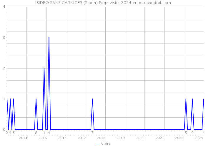 ISIDRO SANZ CARNICER (Spain) Page visits 2024 