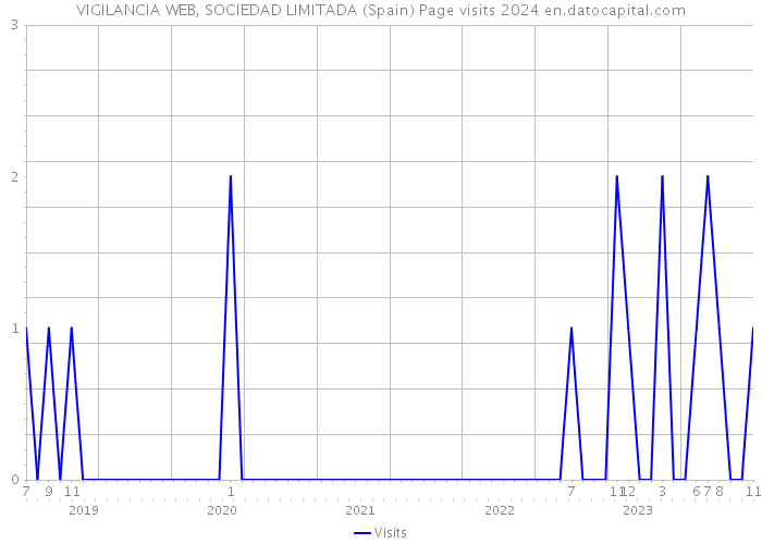 VIGILANCIA WEB, SOCIEDAD LIMITADA (Spain) Page visits 2024 