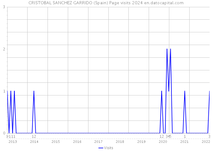 CRISTOBAL SANCHEZ GARRIDO (Spain) Page visits 2024 
