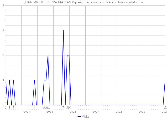 JUAN MIGUEL CERPA MACIAS (Spain) Page visits 2024 