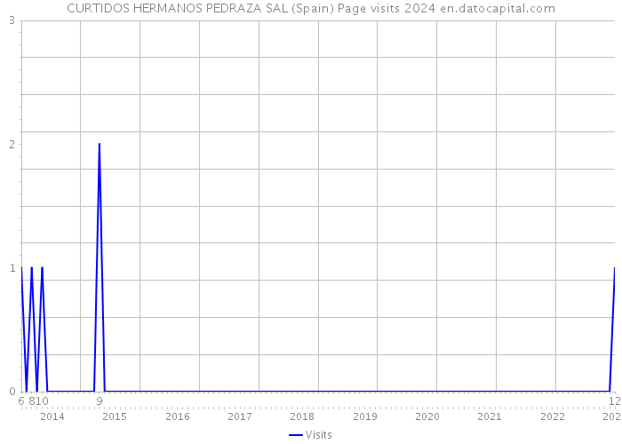 CURTIDOS HERMANOS PEDRAZA SAL (Spain) Page visits 2024 