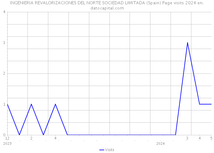 INGENIERIA REVALORIZACIONES DEL NORTE SOCIEDAD LIMITADA (Spain) Page visits 2024 
