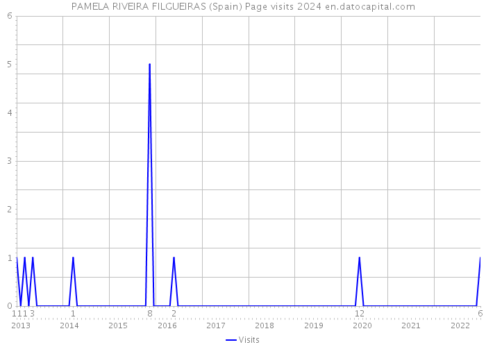 PAMELA RIVEIRA FILGUEIRAS (Spain) Page visits 2024 