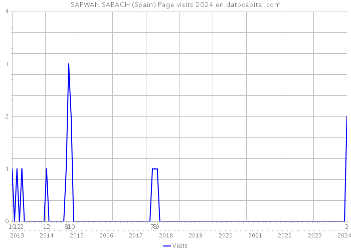 SAFWAN SABAGH (Spain) Page visits 2024 