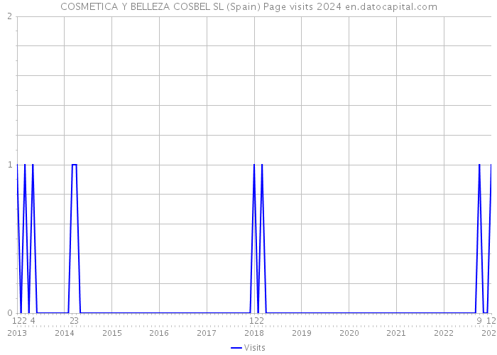 COSMETICA Y BELLEZA COSBEL SL (Spain) Page visits 2024 
