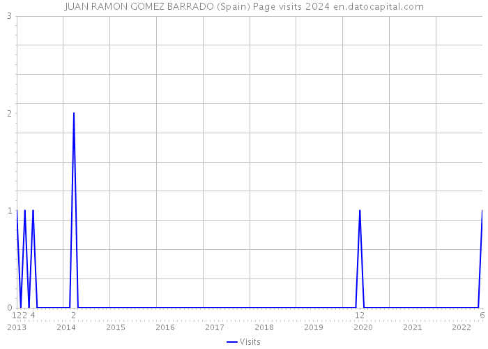 JUAN RAMON GOMEZ BARRADO (Spain) Page visits 2024 