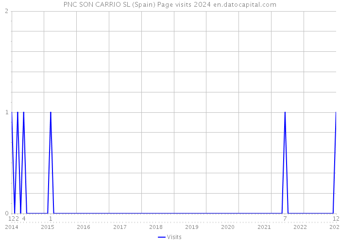 PNC SON CARRIO SL (Spain) Page visits 2024 