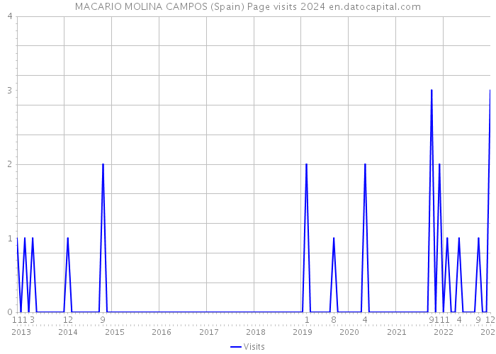 MACARIO MOLINA CAMPOS (Spain) Page visits 2024 
