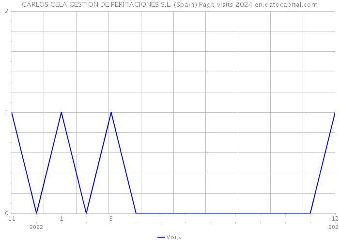 CARLOS CELA GESTION DE PERITACIONES S.L. (Spain) Page visits 2024 