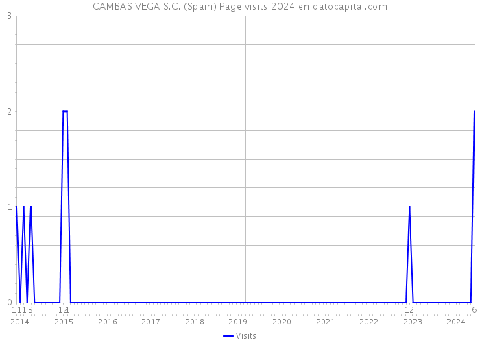 CAMBAS VEGA S.C. (Spain) Page visits 2024 