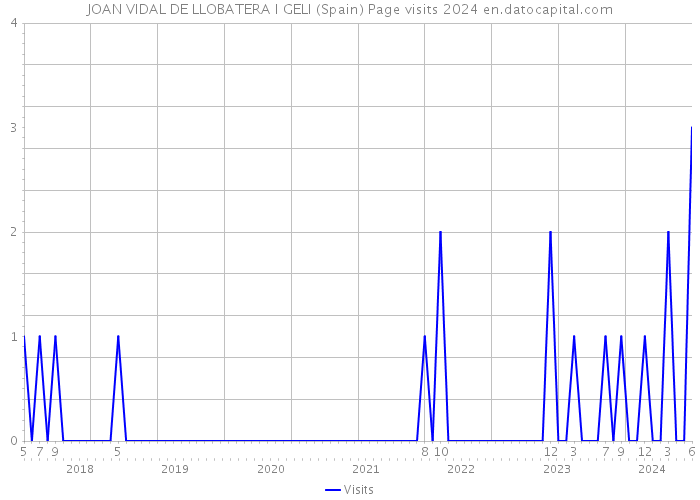 JOAN VIDAL DE LLOBATERA I GELI (Spain) Page visits 2024 