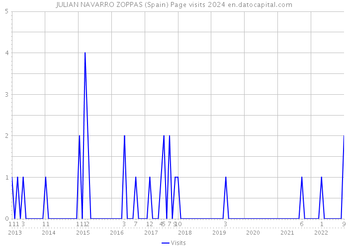JULIAN NAVARRO ZOPPAS (Spain) Page visits 2024 