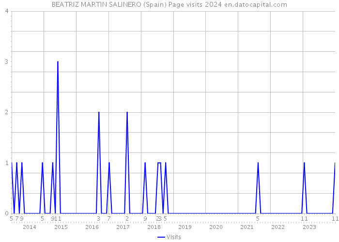 BEATRIZ MARTIN SALINERO (Spain) Page visits 2024 