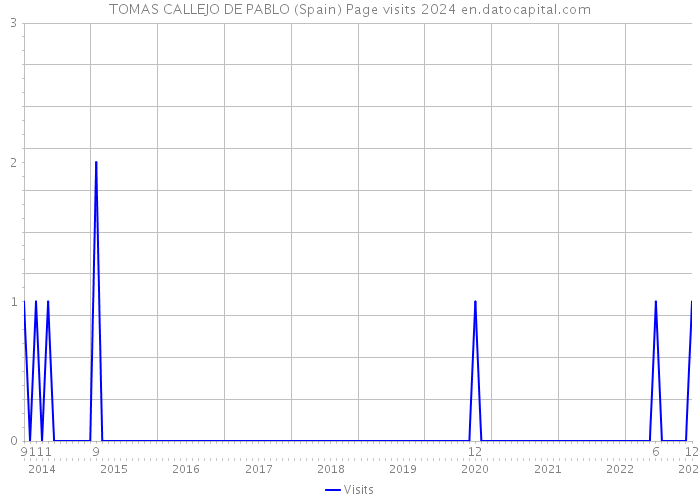TOMAS CALLEJO DE PABLO (Spain) Page visits 2024 