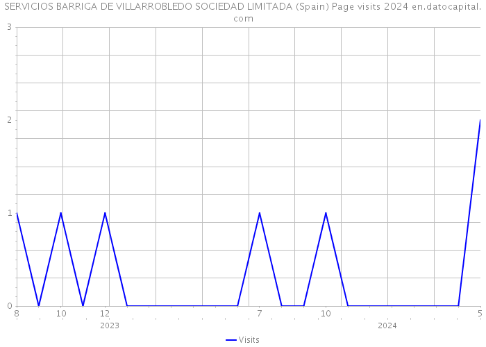 SERVICIOS BARRIGA DE VILLARROBLEDO SOCIEDAD LIMITADA (Spain) Page visits 2024 