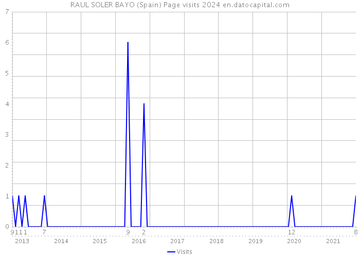 RAUL SOLER BAYO (Spain) Page visits 2024 