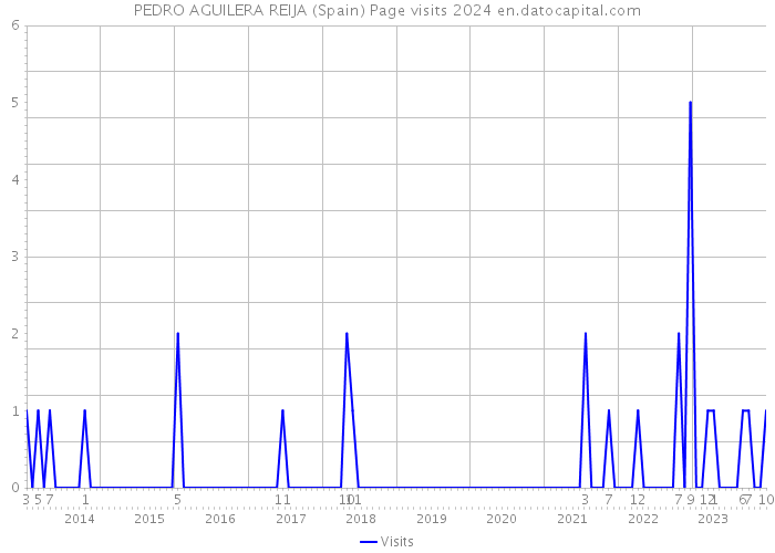 PEDRO AGUILERA REIJA (Spain) Page visits 2024 