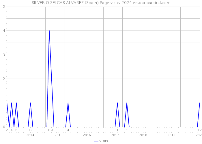 SILVERIO SELGAS ALVAREZ (Spain) Page visits 2024 