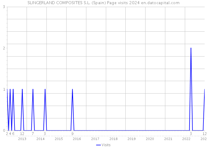 SLINGERLAND COMPOSITES S.L. (Spain) Page visits 2024 