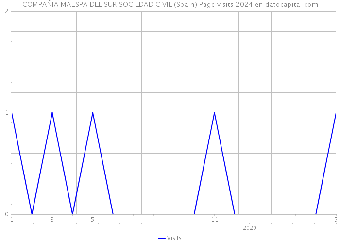 COMPAÑIA MAESPA DEL SUR SOCIEDAD CIVIL (Spain) Page visits 2024 