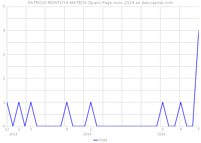 PATRICIO MONTOYA MATEOS (Spain) Page visits 2024 