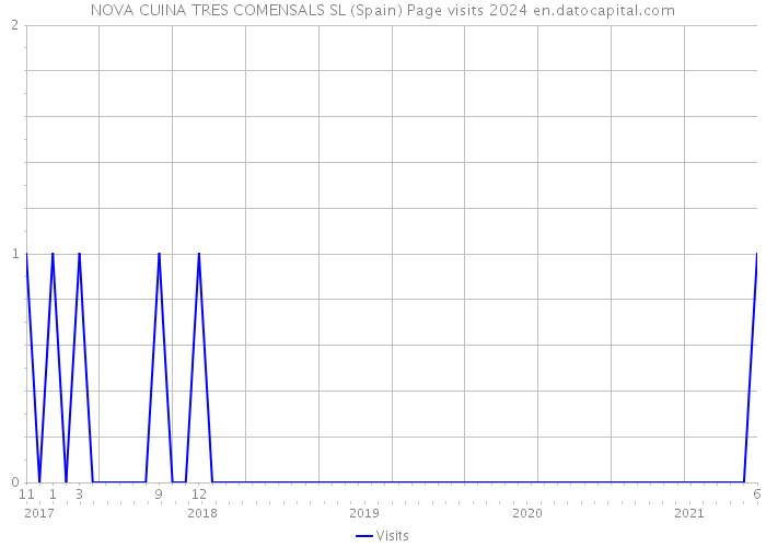 NOVA CUINA TRES COMENSALS SL (Spain) Page visits 2024 