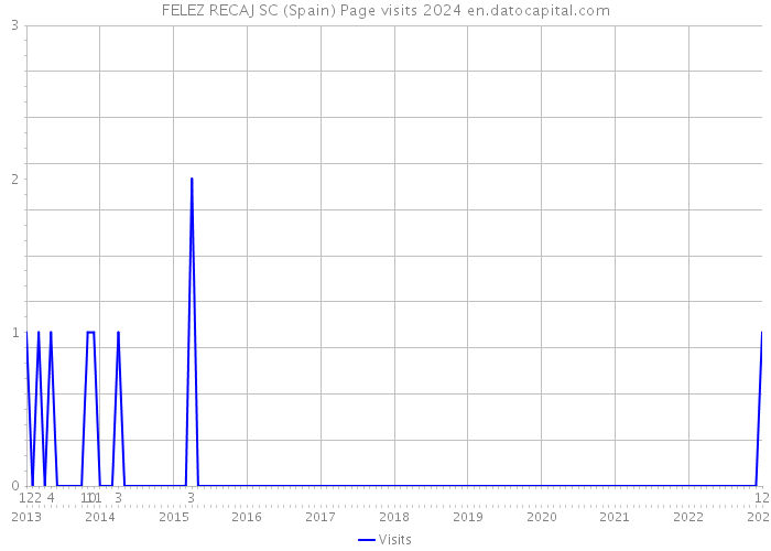 FELEZ RECAJ SC (Spain) Page visits 2024 