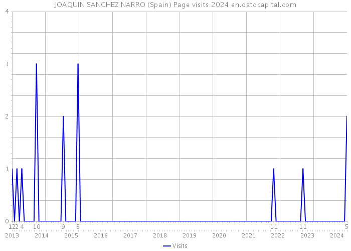 JOAQUIN SANCHEZ NARRO (Spain) Page visits 2024 