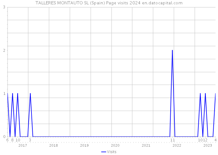 TALLERES MONTAUTO SL (Spain) Page visits 2024 
