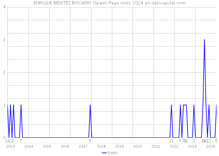 ENRIQUE BENITEZ BISCARRI (Spain) Page visits 2024 