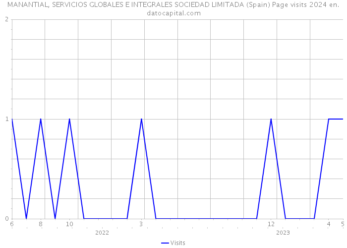 MANANTIAL, SERVICIOS GLOBALES E INTEGRALES SOCIEDAD LIMITADA (Spain) Page visits 2024 