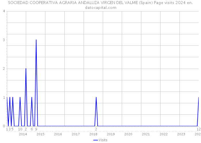SOCIEDAD COOPERATIVA AGRARIA ANDALUZA VIRGEN DEL VALME (Spain) Page visits 2024 
